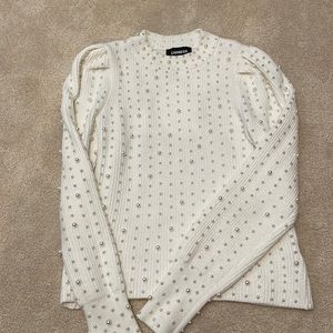 Pearl embellished sweater